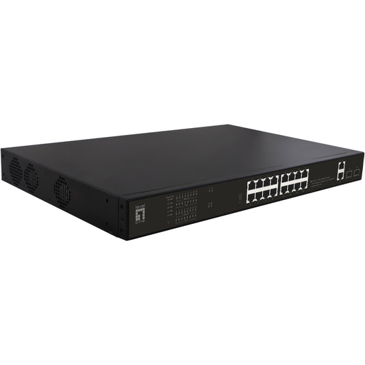 LevelOne GEP-2021. Neupravljan. Gigabit Ethernet (10/100/1000). Napajanje preko Etherneta (PoE). Montaža u rack. 1U