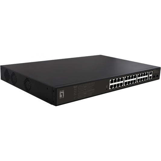 LevelOne GEP-2821. Neupravljan. Gigabit Ethernet (10/100/1000). Napajanje preko Etherneta (PoE). Montaža u rack. 1U
