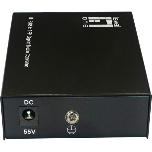 LevelOne RJ45 na SFP Gigabit Media Converter. 802.3bt 90W PoE PSE. 1000 Mbps. IEEE 802.3. IEEE 802.3ab. IEEE 802.3af. IEEE 802.3at. IEEE 802.3bt. IEEE 802.3u. IEEE 802.3x. IEEE.... Brzi Ethernet. Gigabit Ethernet. 10,100,1000 Mbps. 10BASE-T. 100BASE-TX. 1000BASE-T. 1000BASE-X. Višestruki mod. Jedan mod.