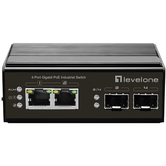 LevelOne IGP-0432. Neupravljan. Gigabit Ethernet (10/100/1000). Napajanje preko Etherneta (PoE).
