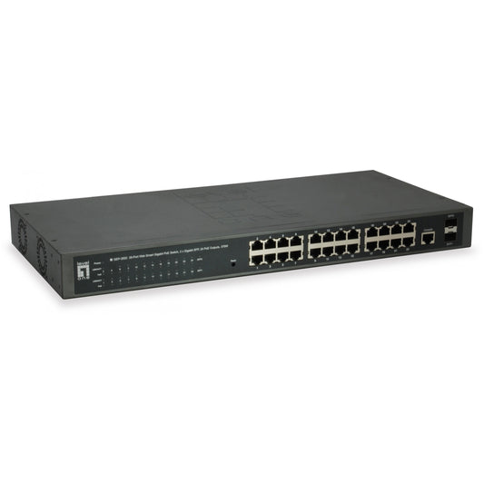 LevelOne GEP-2652. Upravljani. L2. Gigabit Ethernet (10/100/1000). Napajanje preko Etherneta (PoE). Ugradnja u rack