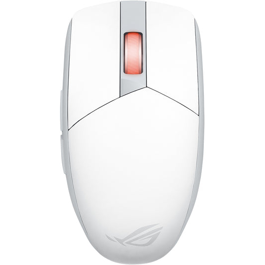 ASUS ROG Strix Impact III bežična. Za levake i dekstre. Optička. RF bežična + Bluetooth. 36000 DPI. Bijela.