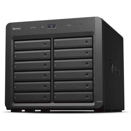 Synology DX1222 kućište za HDD/SSD. 2.5"/3.5" SATA. Serial ATA II. Serial ATA III. Hot-Swap. Crno.