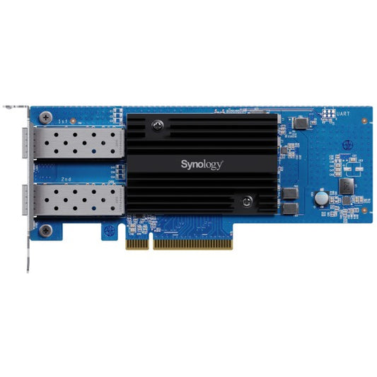 Synology E25G30-F2. Ugrađen. Žični. PCI Express. Ethernet. 3125 Mbps. Plavi