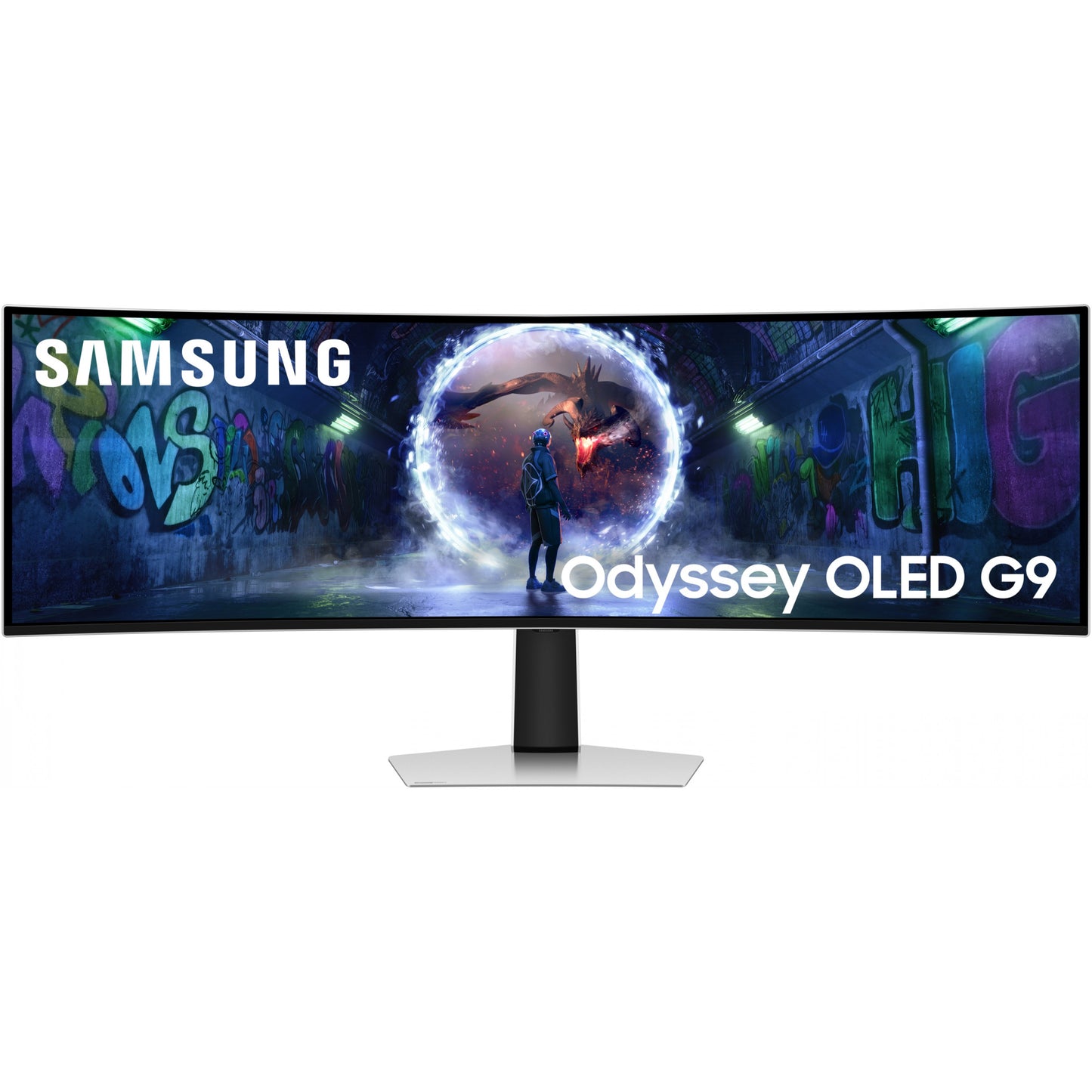 Samsung G93SD. 124,5 cm (49"). 5120 x 1440 piksela. Dual QHD. OLED. 0,03 ms. Srebrni