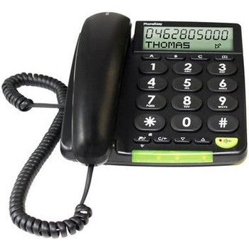 Doro PhoneEasy 312cs. Analogni telefon. 30 unosa. Identifikacija pozivaoca. Crni.