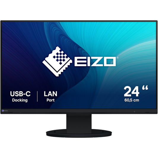 EIZO FlexScan EV2490-BK. 60,5 cm (23,8"). 1920 x 1080 piksela. Full HD. LED. 5 ms. Crni