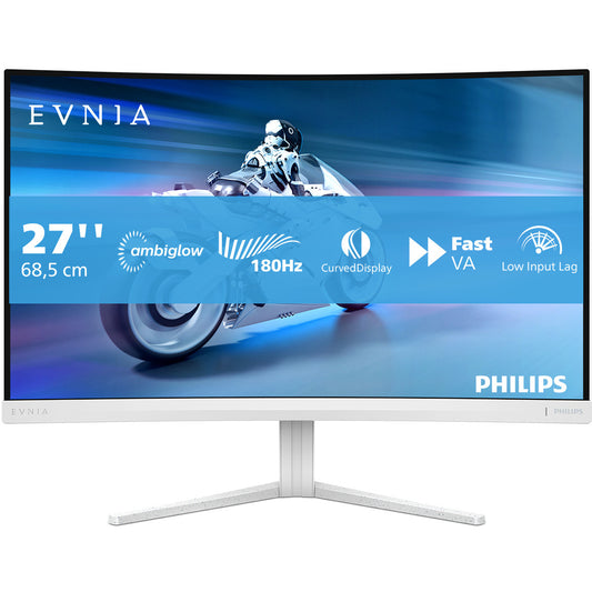 Philips Evnia 5000 27M2C5201L/00. 68,6 cm (27"). 1920 x 1080 piksela. Full HD. LCD. 1 ms. Bijela.