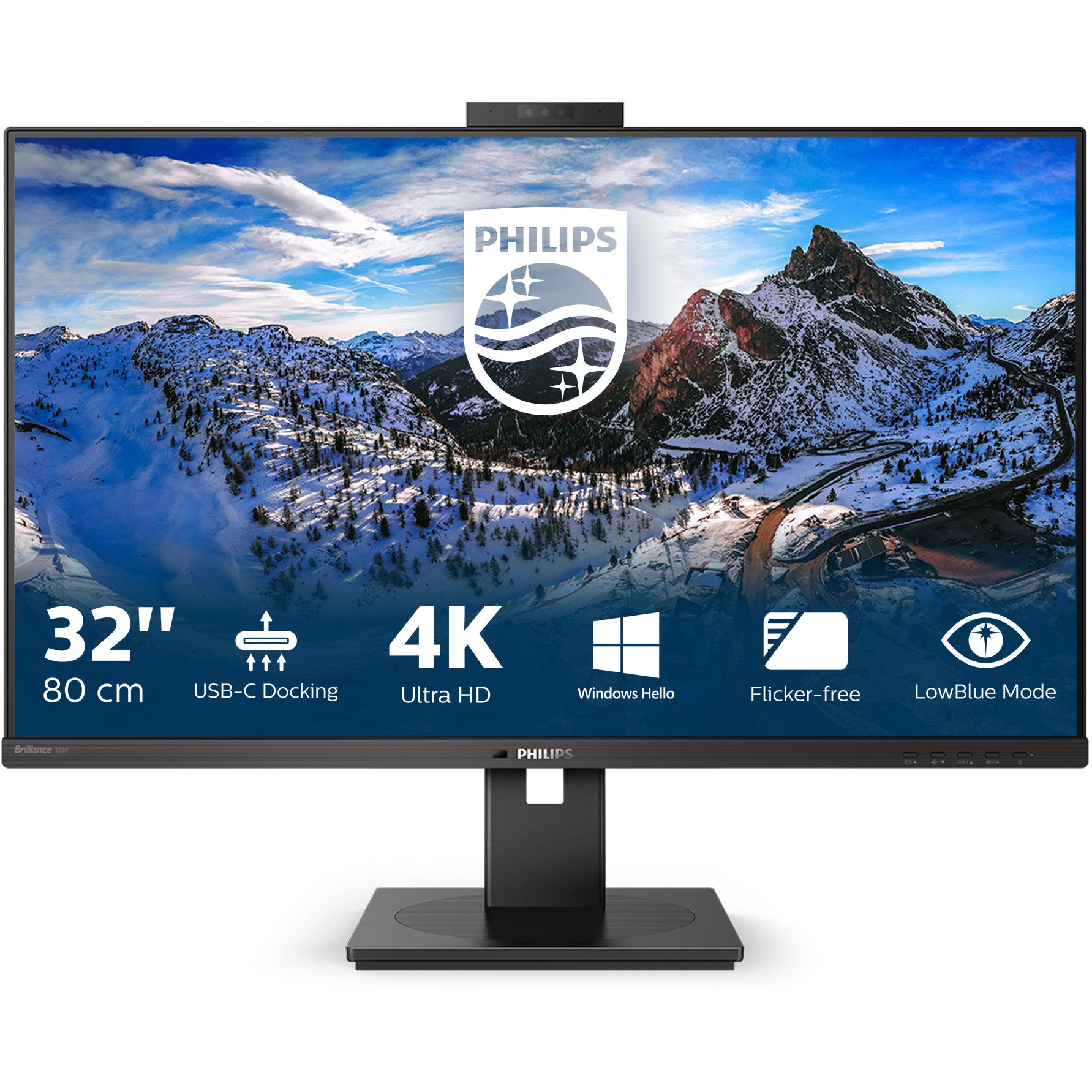 Philips P Line 329P1H/00. 80 cm (31,5"). 3840 x 2160 piksela. 4K Ultra HD. LED. 4 ms. Crni.