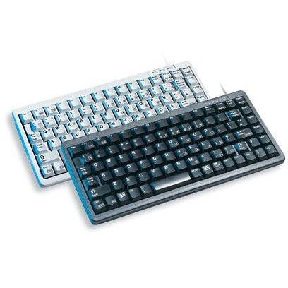 CHERRY kompaktna tastatura G84-4100. svijetlo siva. Kanal. Žičan. USB + PS/2. Siva