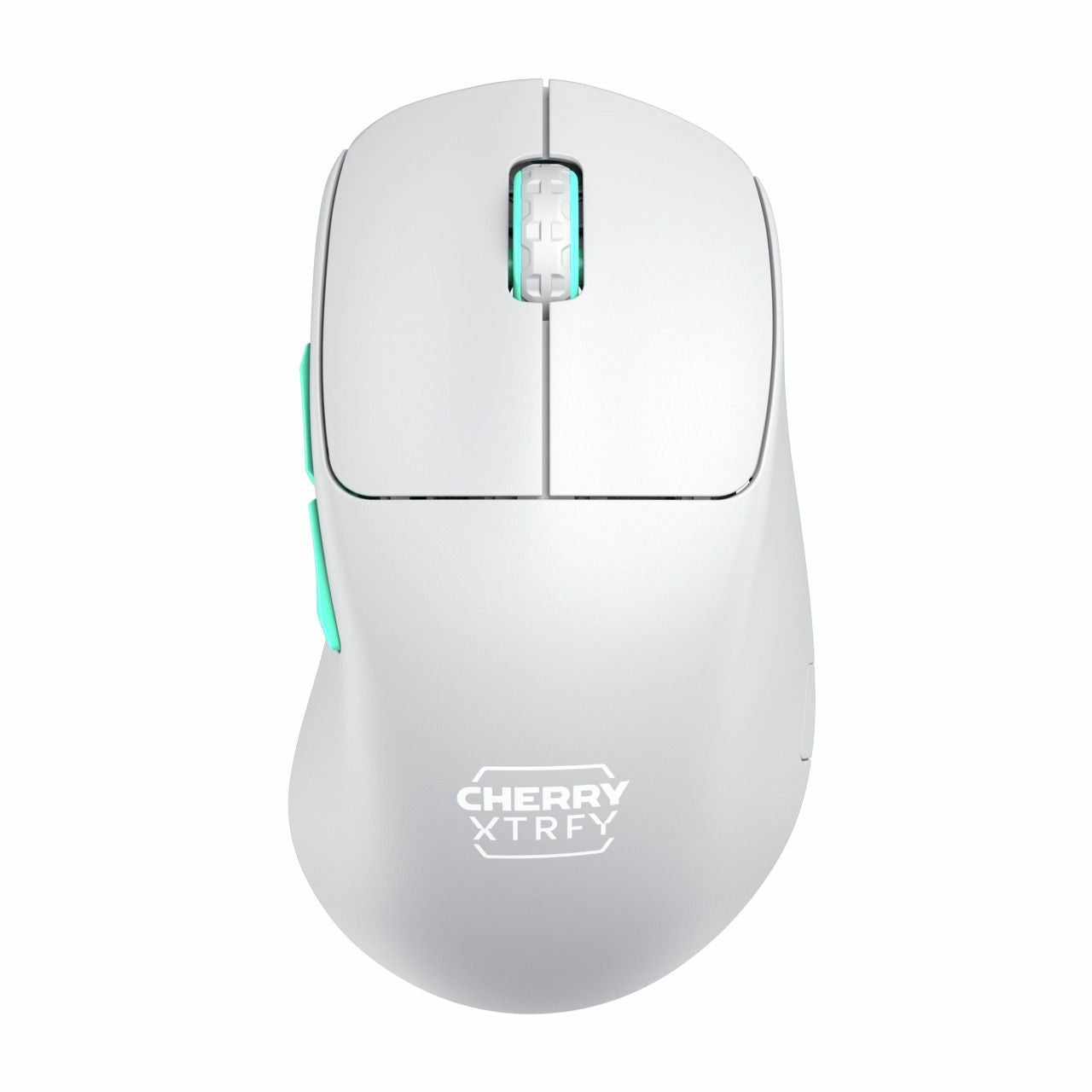 CHERRY XTRFY M64 bežična. RF bežična. 26000 DPI. Plava. Tirkizna. Bijela.
