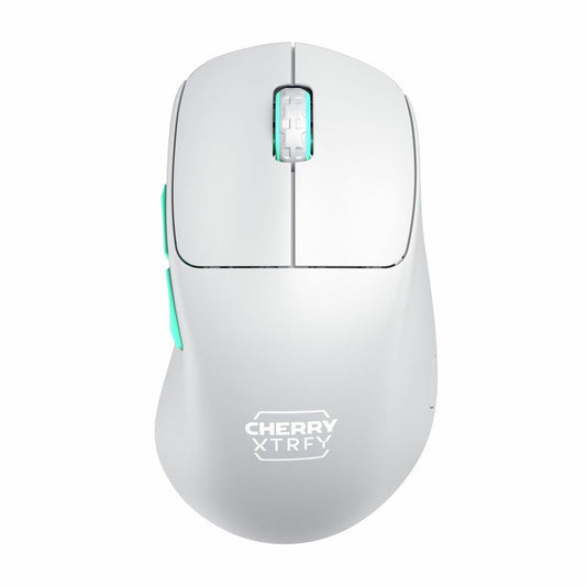 CHERRY XTRFY M64 bežična. RF bežična. 26000 DPI. Plava. Tirkizna. Bijela.