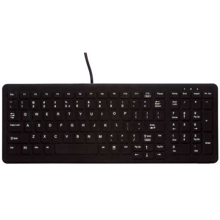 Contour Design Active Key AK-CB7000F. Puna veličina (100%). Žični. USB. Membranski prekidač. QWERTZ. Crna.