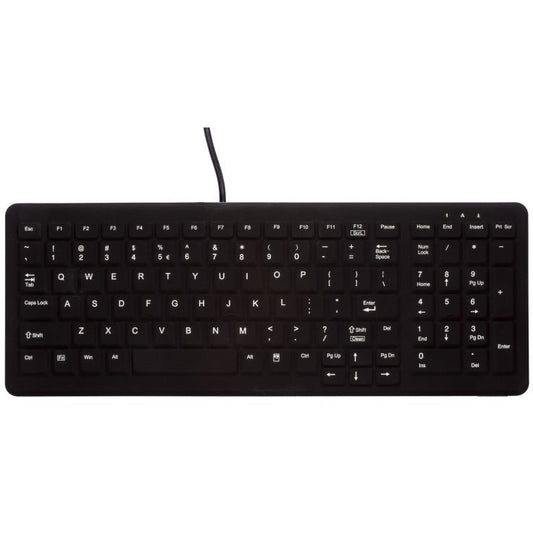 Contour Design Active Key AK-CB7000F. Puna veličina (100%). Žični. USB. Membranski prekidač. QWERTZ. Crna.