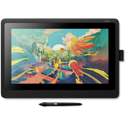 Wacom Cintiq 16. Žični. 5080 lpi. 344,16 x 193,59 mm. Olovka. Silikonska guma. 39,6 cm (15,6")