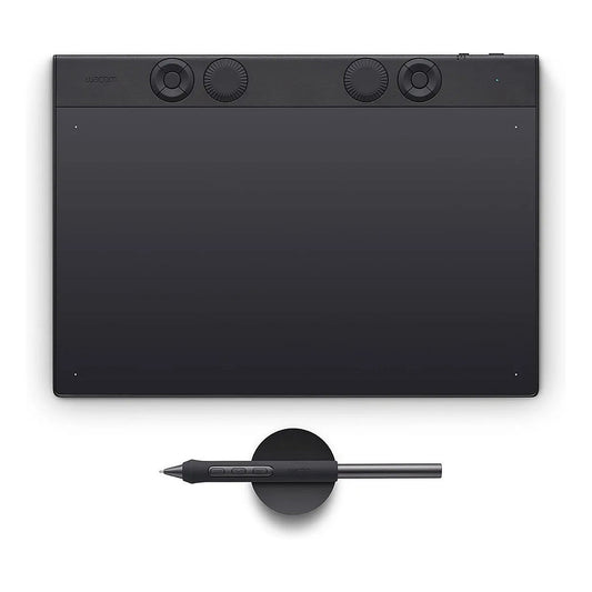Wacom Intuos Pro Medium – 2025, 263 x 148 mm, USB/Bluetooth, Stift, 16:9, 1,8 m, Schwarz