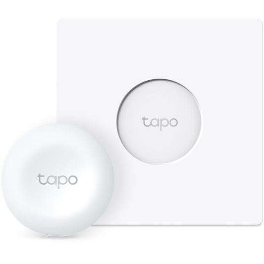 TP-Link Tapo S200D. Pametni dimmer. Vanjski. Dugmad. Rotirajuća kontrola. Bijela. 886–922 MHz. Baterija.