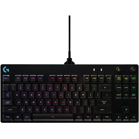 Logitech G 920-009390. Žični. USB. Mehanička tastatura. AZERTY. RGB LED. Crna.