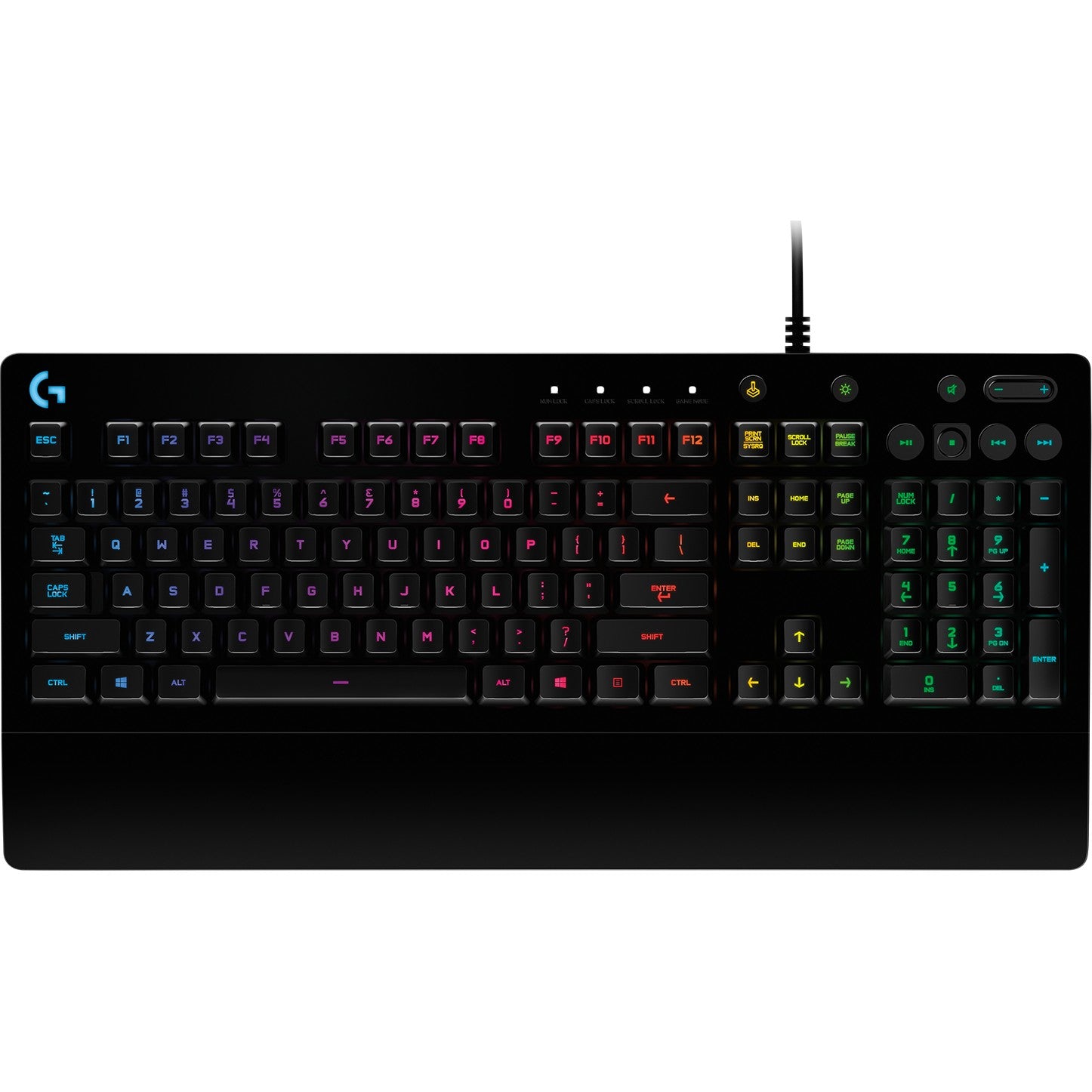 Logitech G 920-010739. Žični. USB. Mehanička tastatura. QWERTZ raspored. RGB LED. Crna.