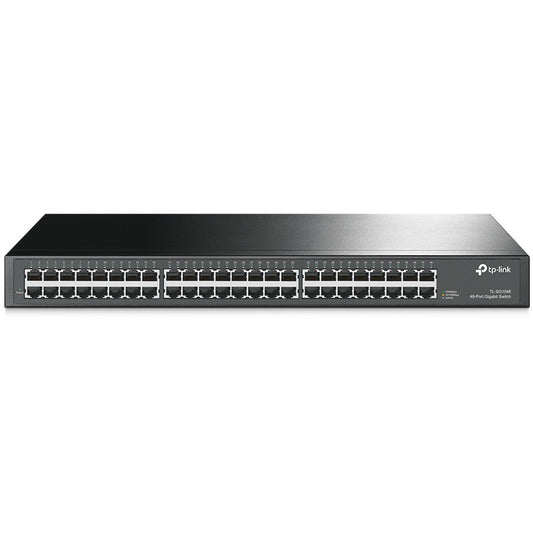 TP-Link 48-portni gigabitni rackmount switch. Neupravljan. Gigabit Ethernet (10/100/1000). Puni dupleks. Montaža u rack. 1U