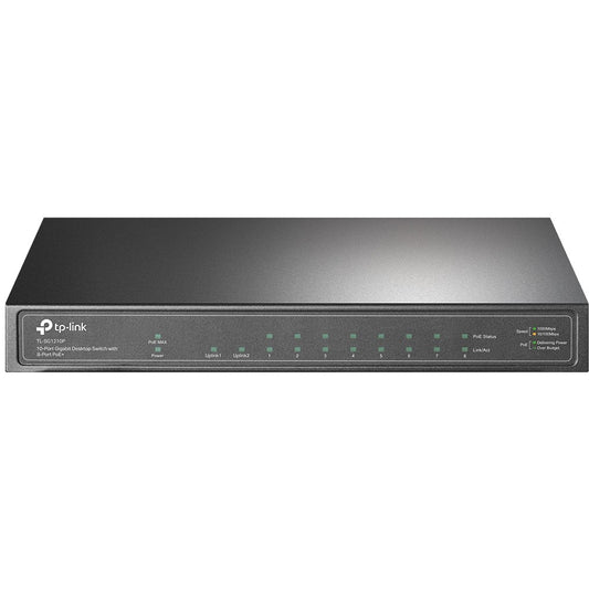 TP Link TL-SG1210P. Neupravljani. Gigabit Ethernet (10/100/1000). Napajanje preko Etherneta (PoE). Montaža na zid.