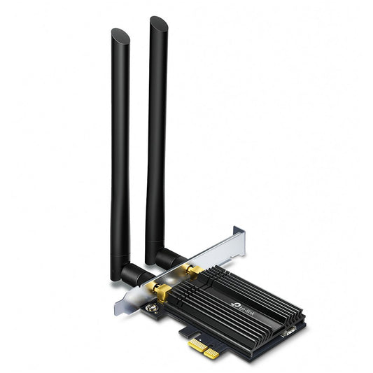 TP-Link AX3000 Wi-Fi 6 PCIe adapter sa Bluetooth 5.0. Bežični. PCI Express. WLAN / Bluetooth. Wi-Fi 6 (802.11ax). 2402 Mbps. Crni. Metalik.