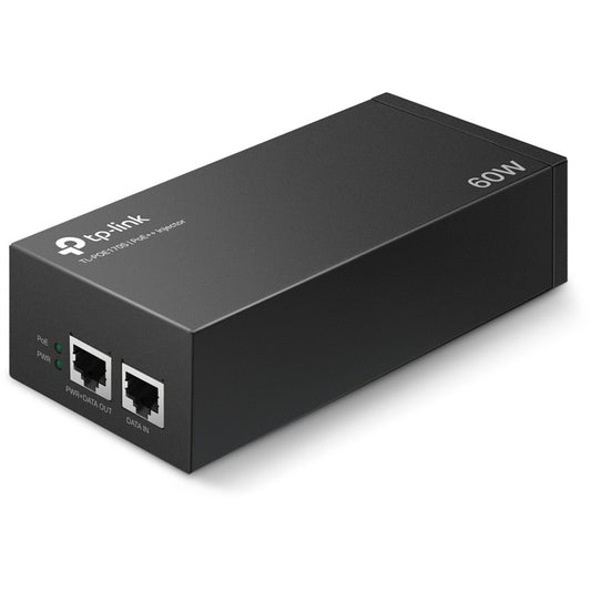 TP-Link PoE++ injektor. Gigabit Ethernet. 10,100,1000 Mbps. 10/100/1000. IEEE 802.3ab. IEEE 802.3af. IEEE 802.3at. IEEE 802.3bt. IEEE 802.3i. IEEE 802.3u. Cat3. Cat4. Cat5. Cat5e. Cat6. Crni.