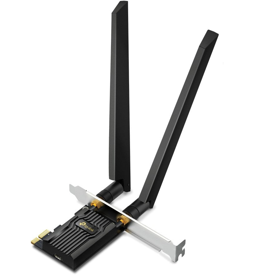 TP-Link Archer TXE72E. Ugrađen. Žični. PCI Express. Wi-Fi / Bluetooth. 2402 Mbps. Crni