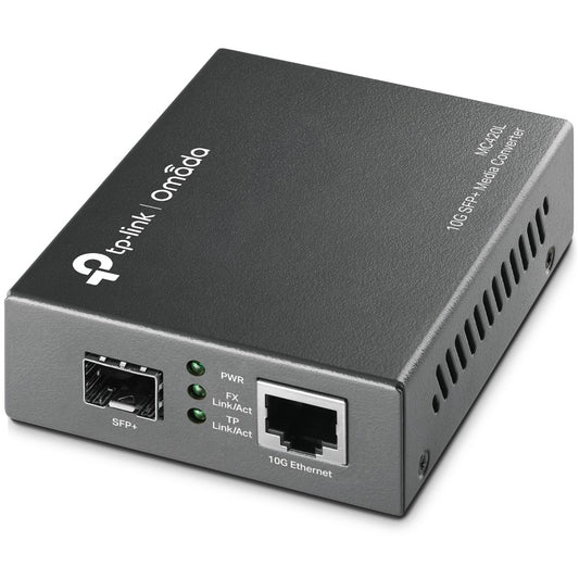 TP-Link Omada MC420L. 10000 Mbps. IEEE 802.3ab. IEEE 802.3ae. IEEE 802.3an. IEEE 802.3aq. IEEE 802.3x. IEEE 802.3z. 2.5GBASE-T. 10GBASE-T. 1000BASE-T. 10000 Mbps. Puni. Polovični. 100 m