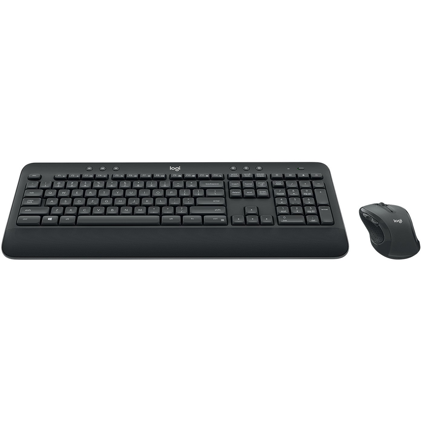 Logitech 920-008923. Puna veličina (100%). Bežični. RF bežični. QWERTY. Crni. Miš uključen.