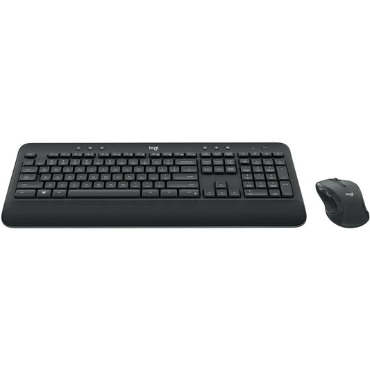 Logitech 920-008923. Puna veličina (100%). Bežični. RF bežični. QWERTY. Crni. Miš uključen.
