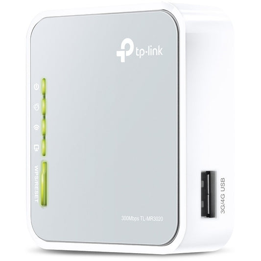 TP-Link prenosivi 3G/4G Wi-Fi N ruter. Wi-Fi 4 (802.11n). Jedan opseg (2.4GHz). Ethernet/LAN. 3G. Srebrni. Bijeli. Stolni ruter