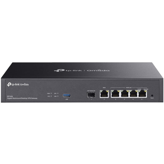 TP-Link ER7406. Ethernet WAN. Gigabit Ethernet. Crna.