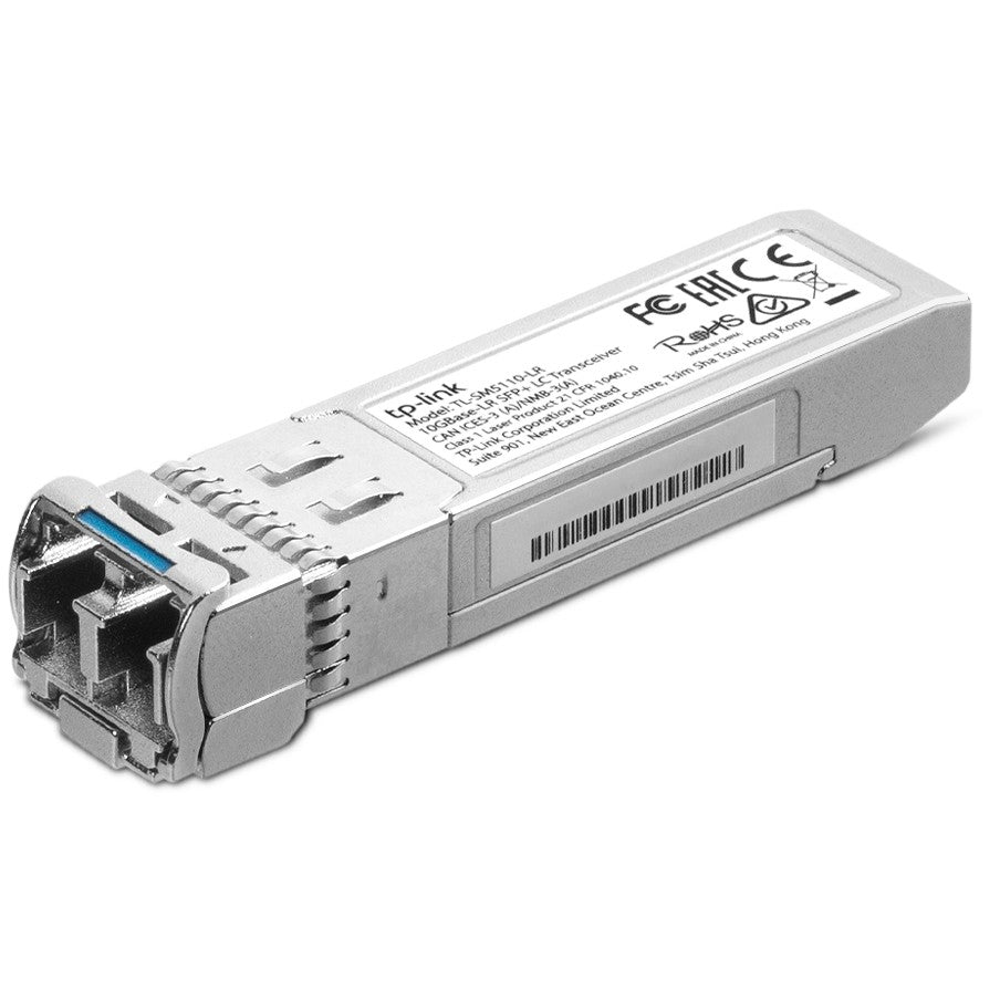 TP-Link 10GBase-LR SFP+ LC primopredajni modul. Optička vlakna. 10000 Mbps. SFP+. LC. 9/125 µm. LR