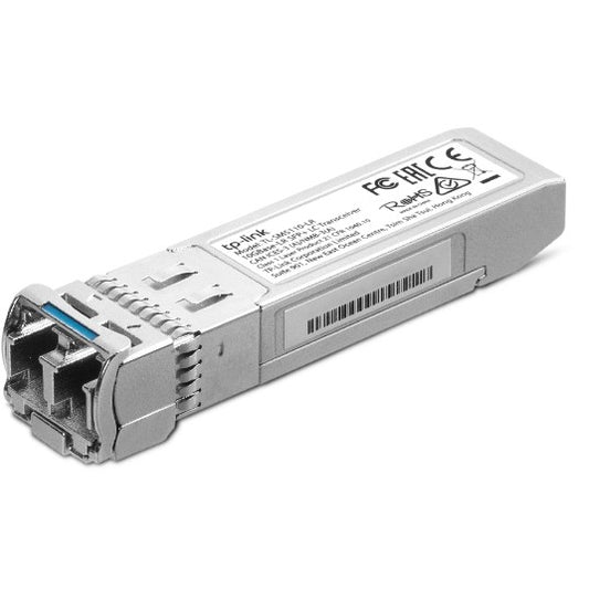 TP-Link SM5110-LR. Optička vlakna. 10000 Mbps. SFP+. LC. 9/125 µm. 10000 m