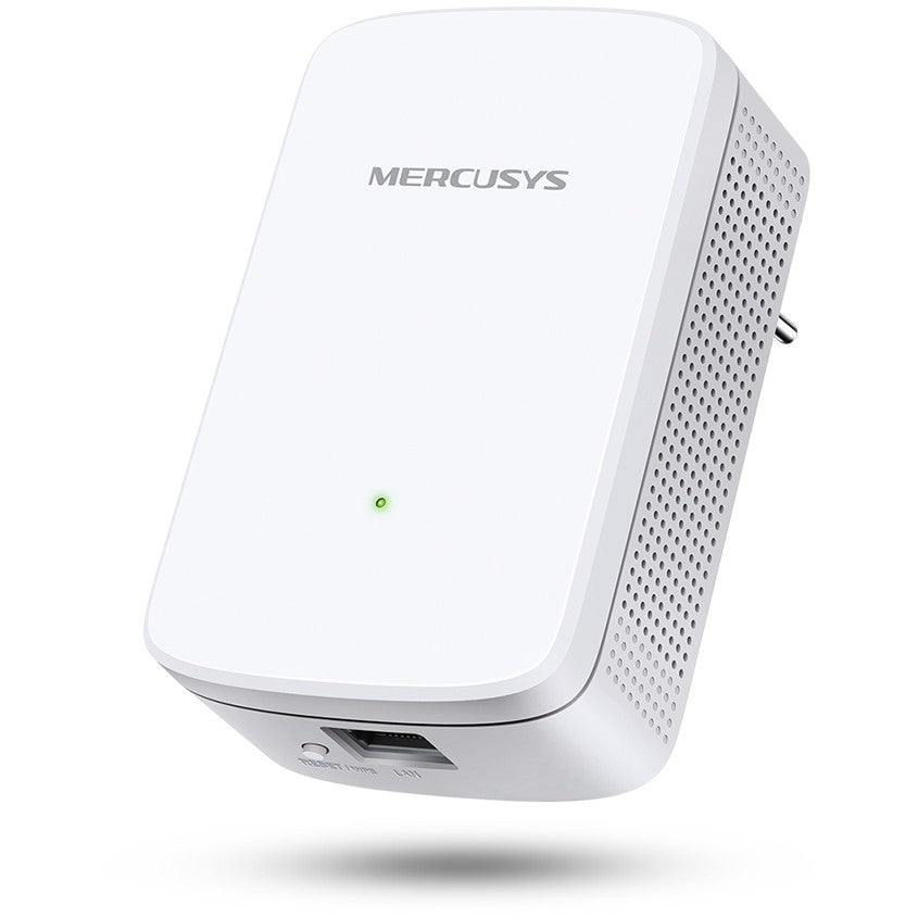 Mercusys 300Mbps Wi-Fi produživač dometa. Mrežni repetitor. 300 Mbps. 10.100 Mbps. 10/100Base-T(X). IEEE 802.11b. IEEE 802.11g. IEEE 802.11n. 802.11b. 802.11g. Wi-Fi 4 (802.11n)
