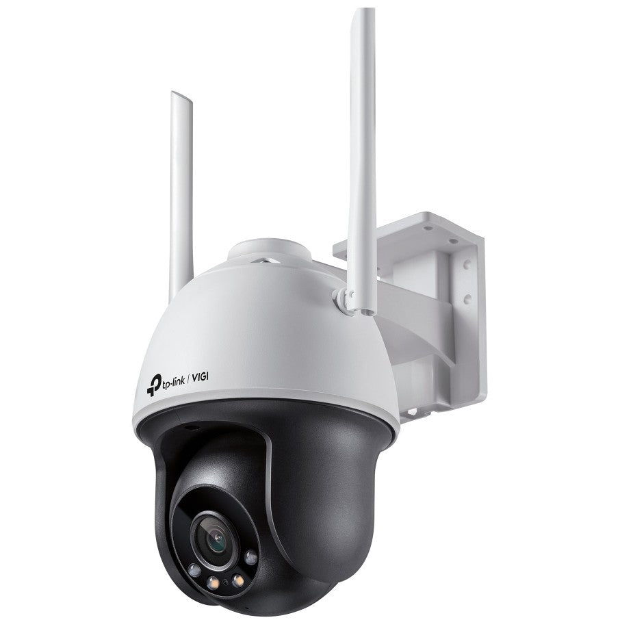 TP-Link VIGI 4MP Full Color WiFi Pan/Tilt mrežna kamera. IP sigurnosna kamera. Za unutrašnju i vanjsku upotrebu. Žična i bežična. RCM. BSMI. VCCI. NCC. JRF. KC. Montaža na plafon/zid. Crna. Bijela.