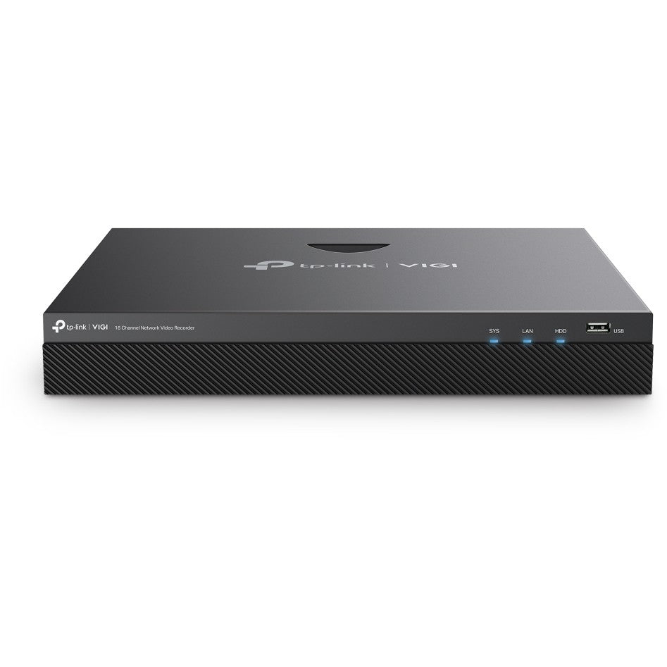 TP-Link VIGI NVR2016H. 16 kanala. 3840x2160 piksela. 16 kanala. 720p. 1080p. HDMI izlazna rezolucija: 1 kanal. Rezolucija: 1280x720/60Hz. 1280x1024/60Hz. 1440x900/60Hz..... G.711 A-law. G.711 Î¼-law. G.726