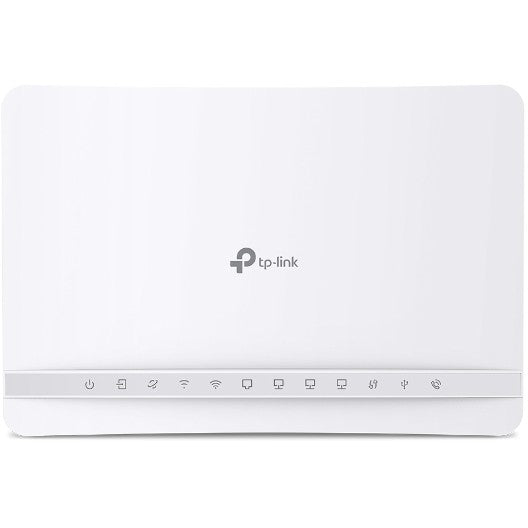 TP-Link Wi-Fi 6 Internet Box 4. Wi-Fi 6 (802.11ax). Dvofrekventni (2.4 GHz/5 GHz). Ethernet/LAN. ADSL. Bijela. Stolni ruter.