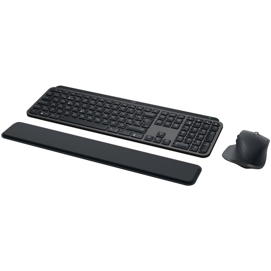 Logitech Master MX Keys Combo za posao. Bežični. RF bežični + Bluetooth. Makazasti prekidač. QWERTZ. LED. Grafit.