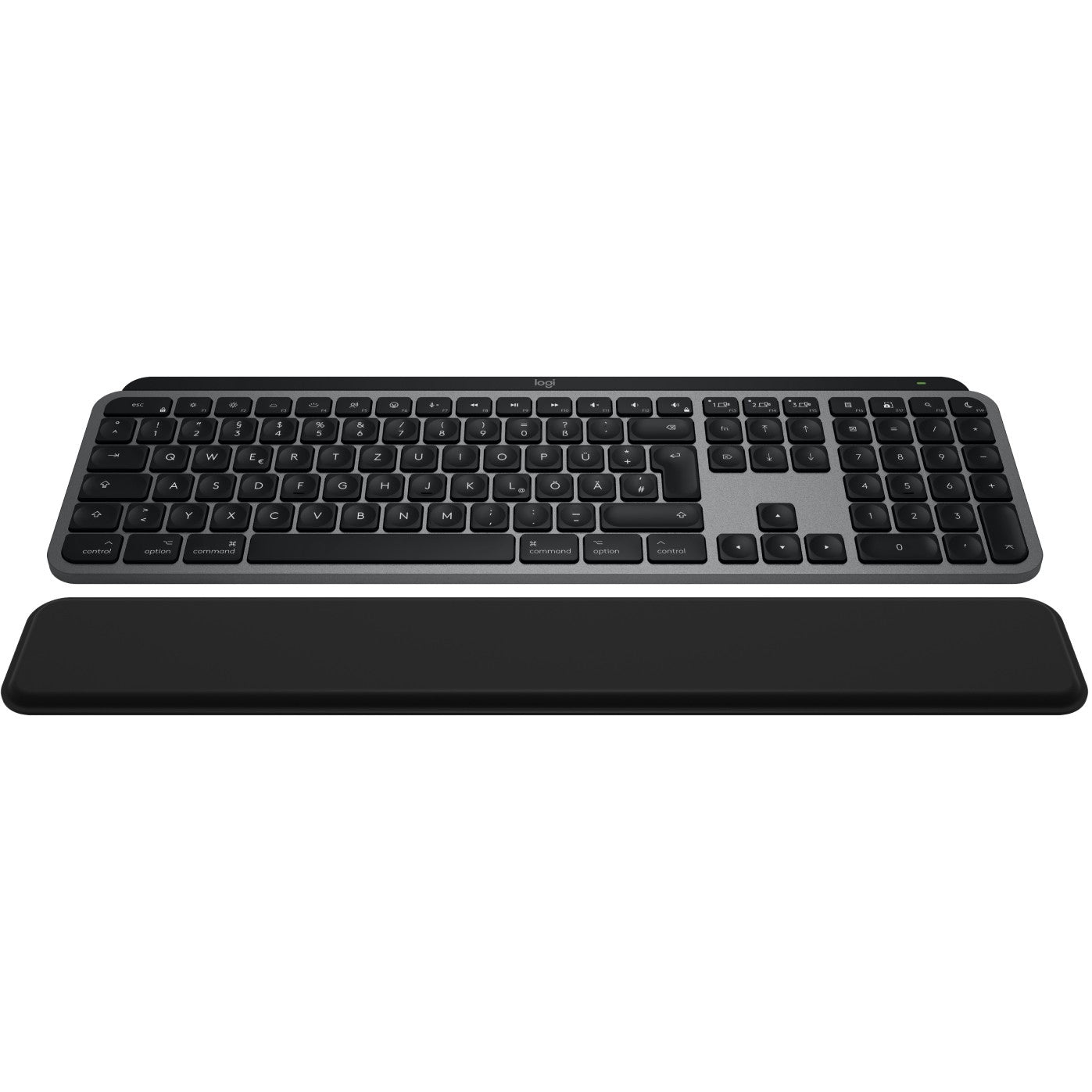 Logitech MX Keys S Combo za Mac. Bežični. Bluetooth. Makazasti prekidač. QWERTY. LED. Siva.
