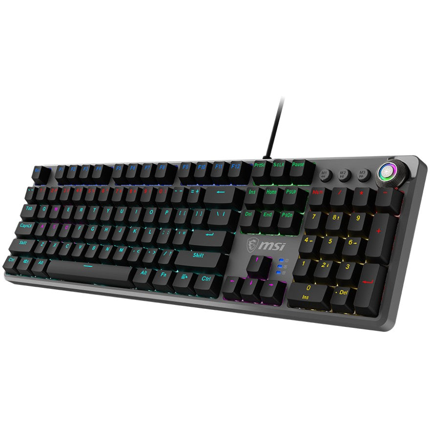 MSI FORGE GK310 RED DE. Žični. USB. Mehanička tastaturai. QWERTY raspored. RGB LED. Crna.