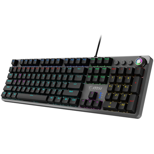 MSI FORGE GK310 RED DE. Žični. USB. Mehanička tastaturai. QWERTY raspored. RGB LED. Crna.