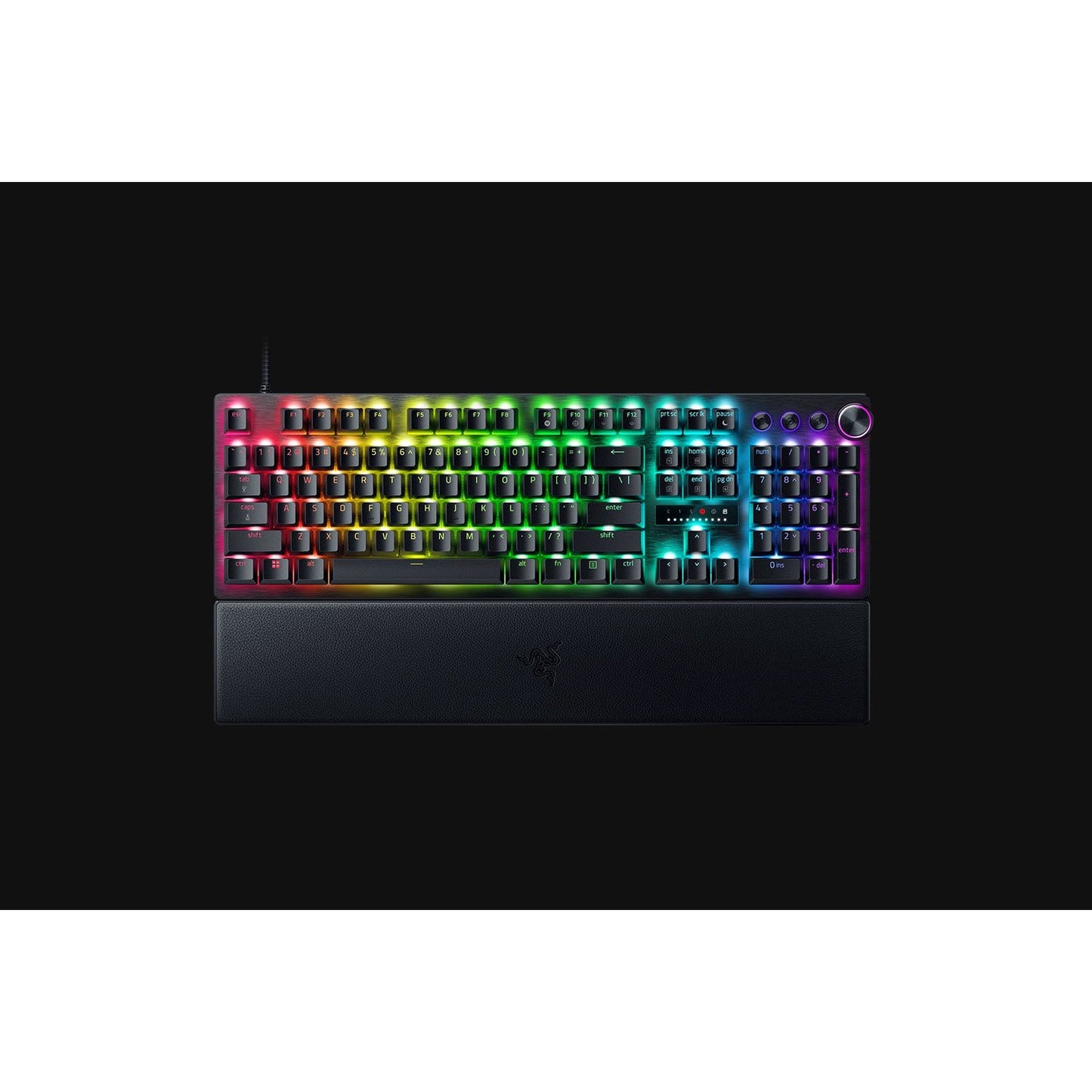 Razer Huntsman V3 Pro. Žični. USB. Optički prekidač. QWERTY raspored. RGB LED. Crna.