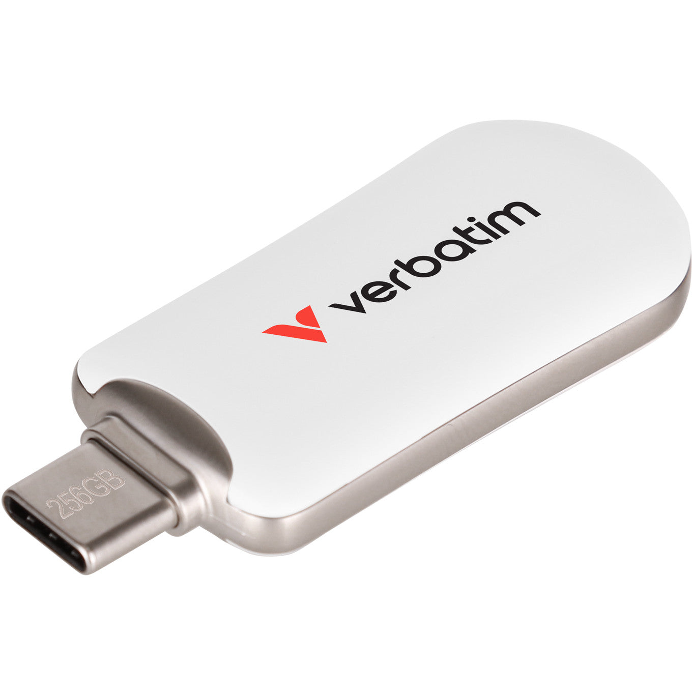 Verbatim 30230. 256 GB. USB Type-C. 3.2 Gen 1 (3.1 Gen 1). 100 MB/s. Bez poklopca. Bijela.