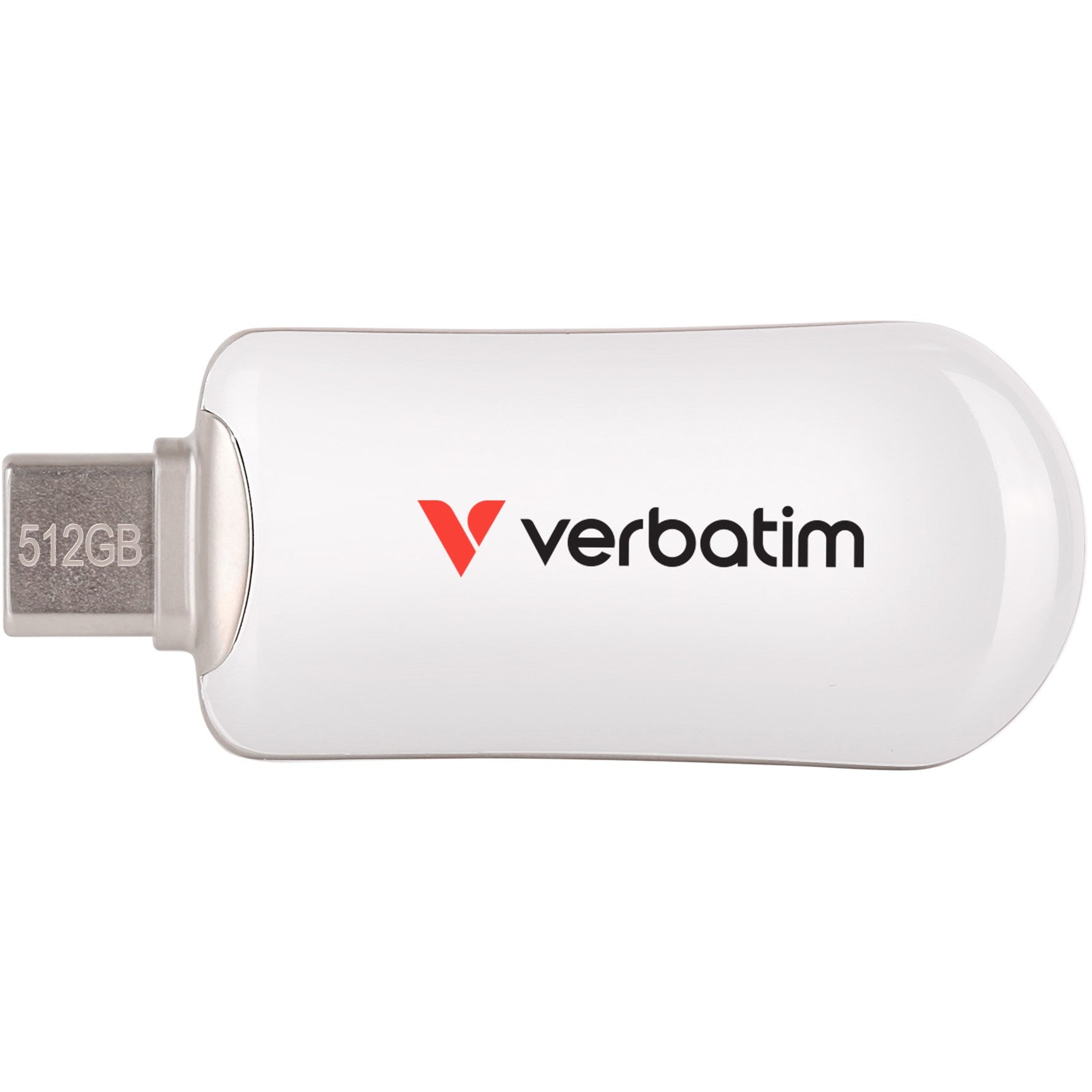 Verbatim 30231. 512 GB. USB Type-C. 3.2 Gen 1 (3.1 Gen 1). 100 MB/s. Bez poklopca. Bijela.
