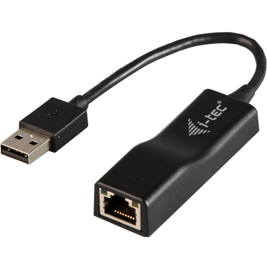 i-tec Advance USB 2.0 Fast Ethernet adapter. Žični. USB. Ethernet. 100 Mbps. Crni