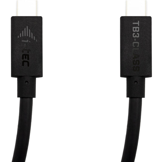 i-tec Thunderbolt 3 Class kabel. 40 Gbps. Napajanje 100W. Kompatibilan s USB-C. 150 cm. Muški. Muški. 1,5 m. Crni. 40 Gbit/s. 100 W