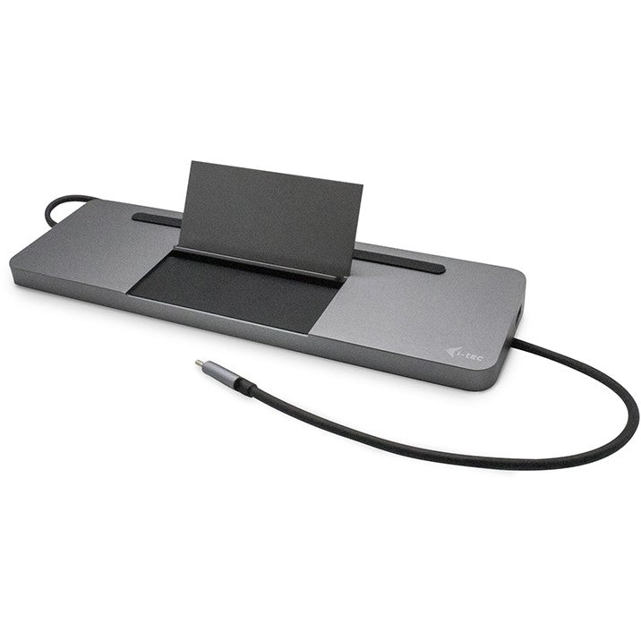 i-tec Metal USB-C Ergonomska 4K 3x Display Docking Stanica + Napajanje 85 W. Žični. USB 3.2 Gen 1 (3.1 Gen 1) Type-C. 85 W. 3,5 mm. 10,100,1000 Mbps. Siva.