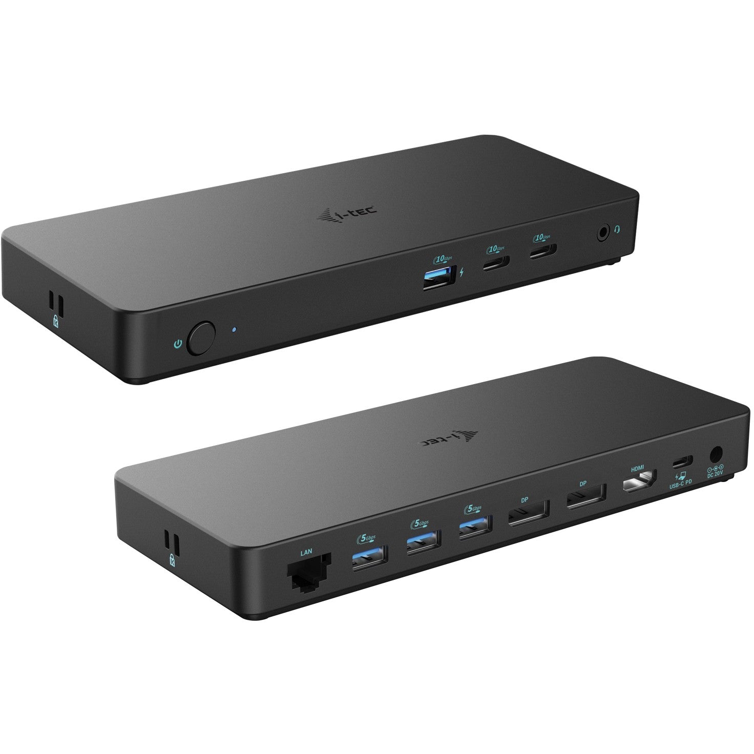 i-tec USB-C priključna stanica za tri ekrana Gen 2 Pro + napajanje 100W. Žični. USB 3.2 Gen 1 (3.1 Gen 1) Type-C. 100W. 3.5mm. 10,100,1000 Mbps. Crna.